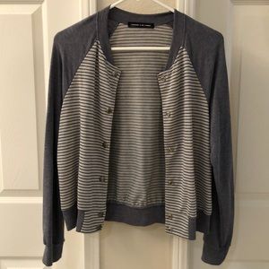 Lightweight Blue Striped Cardigan